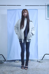 BUTTON SKIRT LEGGINGS / NAVY