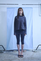 SLIM WAFFLE HOODIE / DARK GRAY
