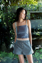 DOUBLE WAIST CHECK SHORTS / GREEN
