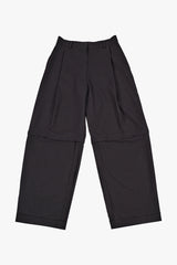 2 PARTS WOOL PANTS / CHARCOAL