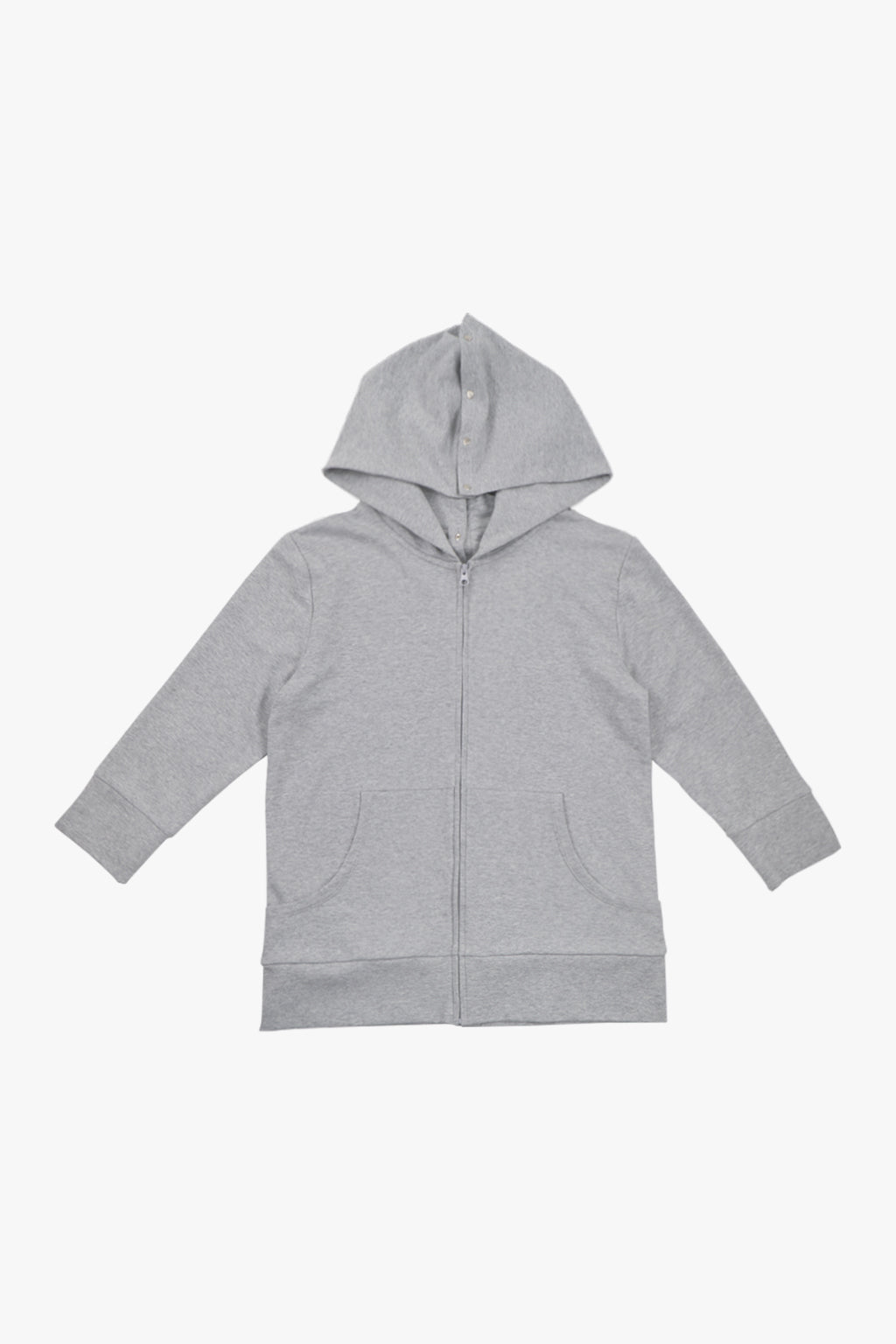 MODULAR SNAP HOODIE / GRAY