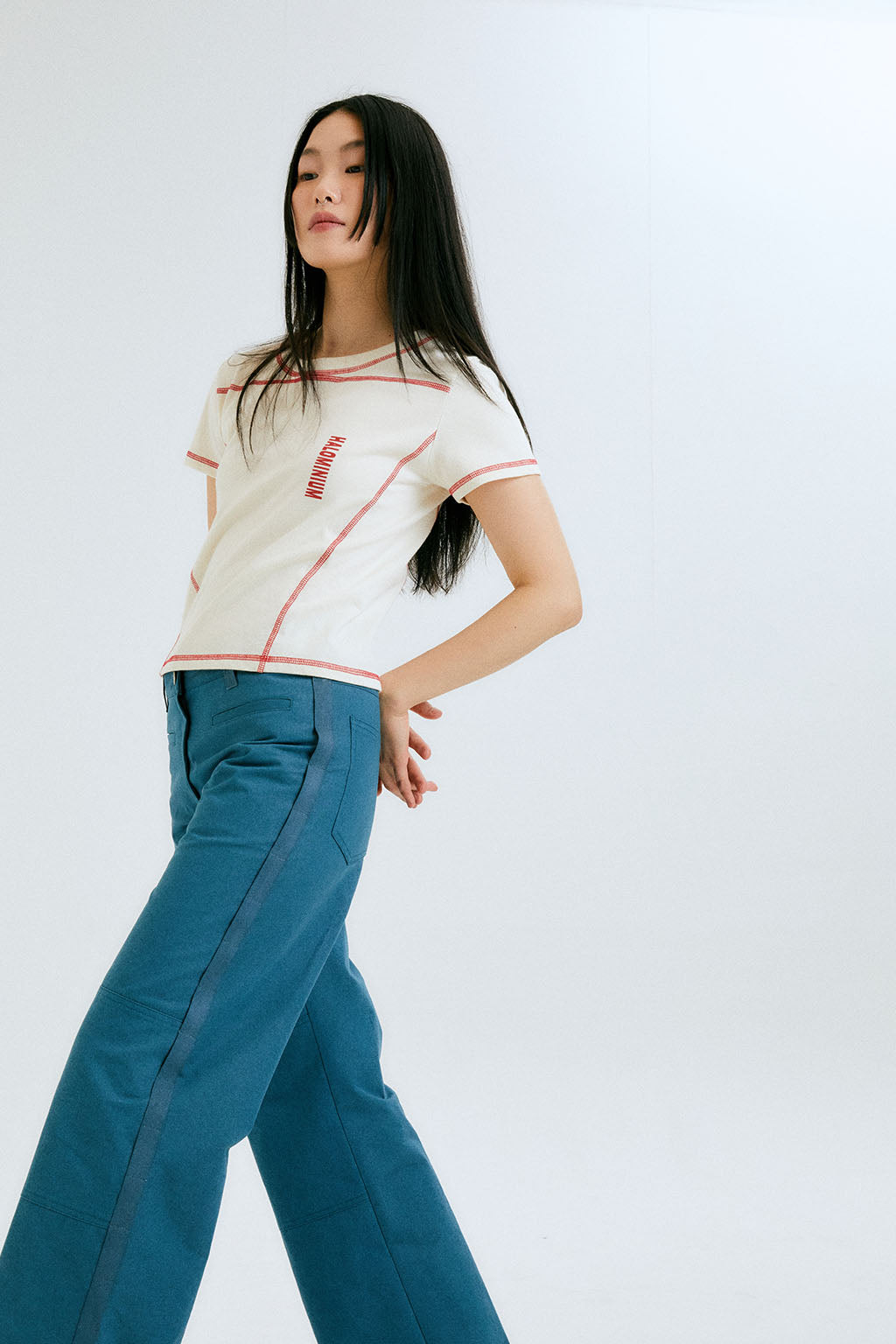 SIDE LOOP PANTS 3 / BLUE