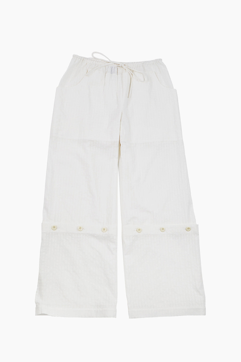 CHECK MODULAR PANTS / WHITE