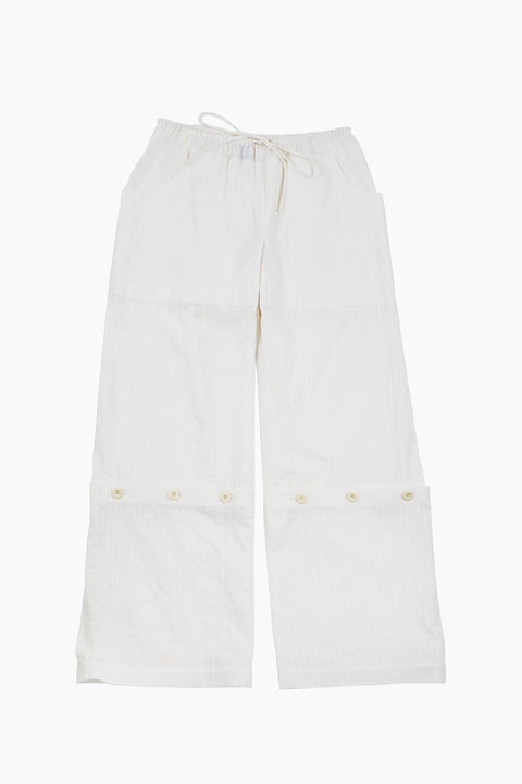 CHECK MODULAR PANTS / WHITE