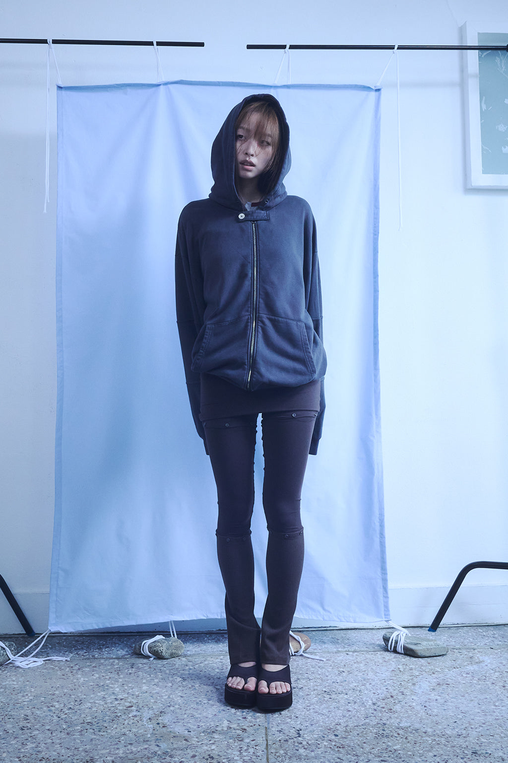 [9월 3주차 발송] PIGMENT ZIP HOODIE / ASH BLUE