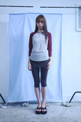 SLIM RAGLAN TEE / BURGUNDY