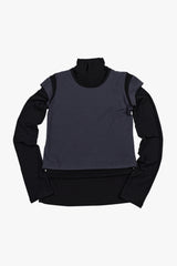 3 IN 1 LAYERED TOP 2 / BLACK