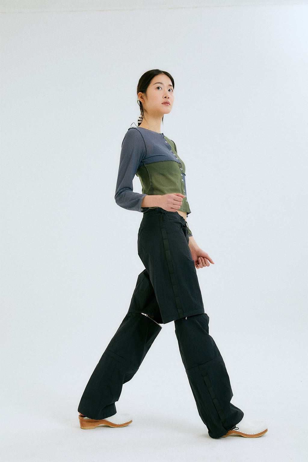 3 PARTS UTILITY PANTS / BLACK