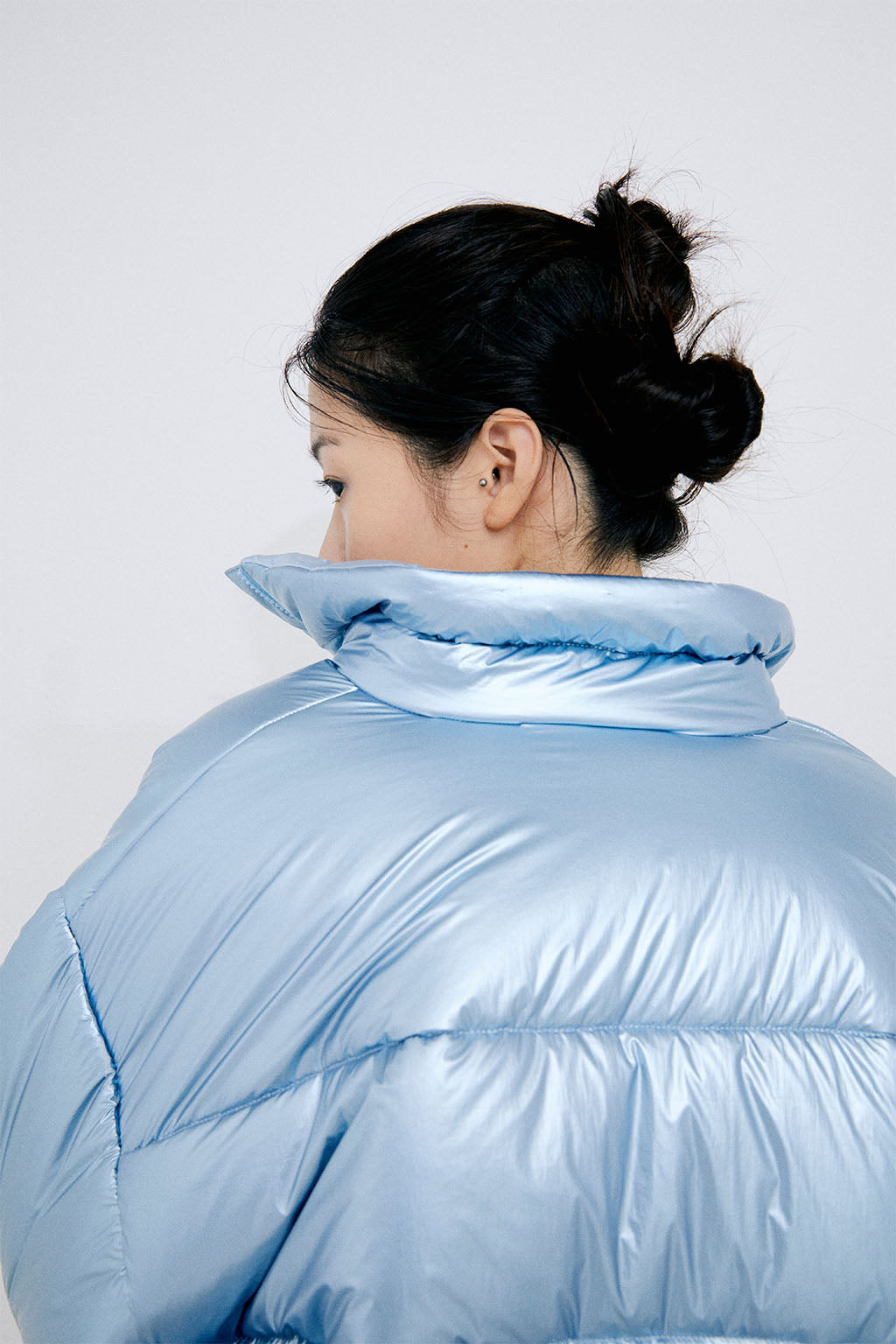 FOIL REVERSIBLE PADDING JACKET / BLUE