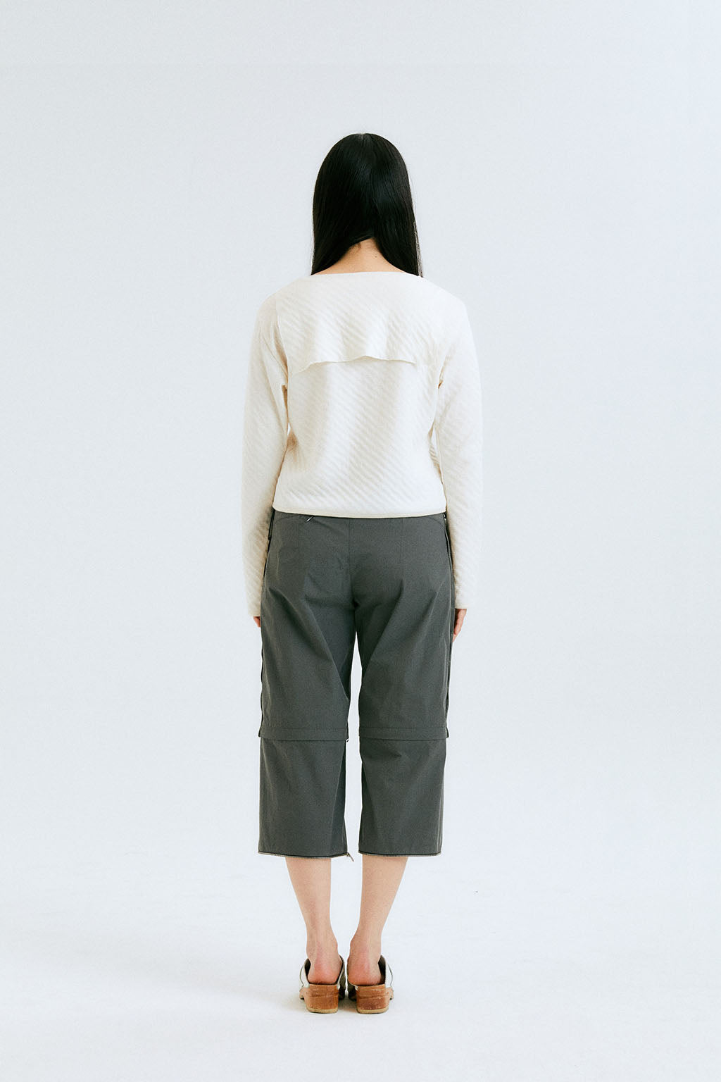 3 PARTS UTILITY PANTS / DARK GRAY