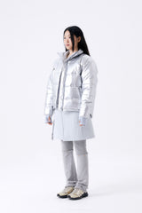 FOIL REVERSIBLE PADDING JACKET / SILVER