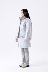 FOIL REVERSIBLE PADDING JACKET / SILVER