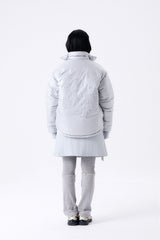 FOIL REVERSIBLE PADDING JACKET / SILVER