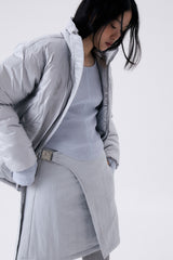 FOIL REVERSIBLE PADDING JACKET / SILVER