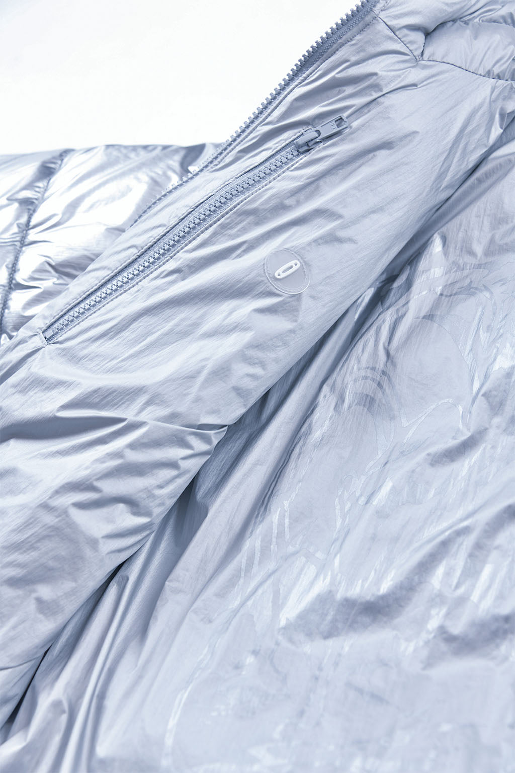 FOIL REVERSIBLE PADDING JACKET / SILVER