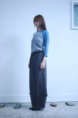 SLIM RAGLAN TEE / BLUE