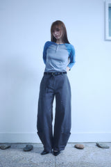 HEM POCKETS JEANS 3 / CHARCOAL