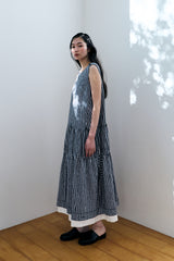 MULTIWAY CHECK DRESS / BLUE