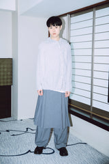 ONE TUCK WOOL PANTS 2 / GRAY