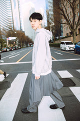 ONE TUCK WOOL PANTS 2 / GRAY