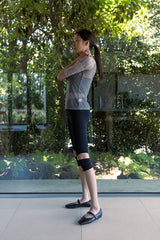 MESH CHECK TOP / BLACK