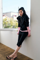 MODULAR SNAP HOODIE / BLACK