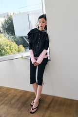 SWEAT SKIRT PANTS / BLACK