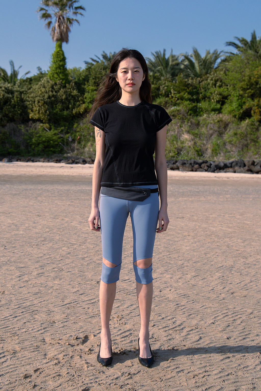 DIAGONAL TOP / BLACK