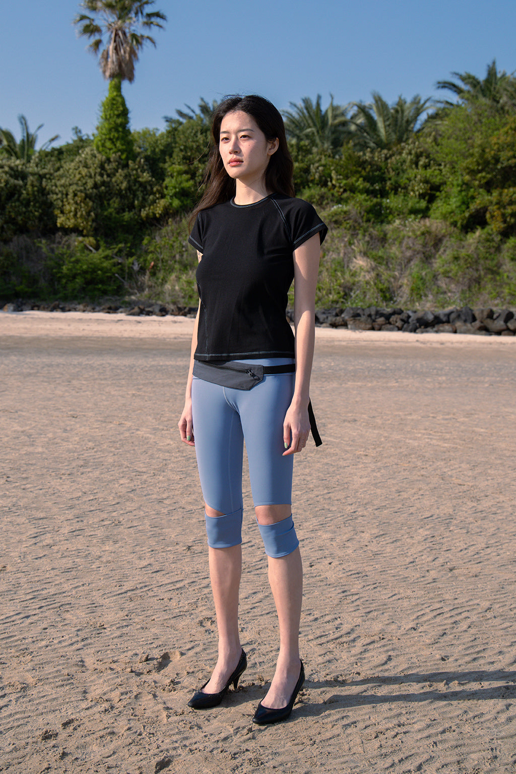 DIAGONAL TOP / BLACK