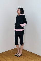 SWEAT SKIRT PANTS / BLACK