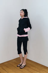 MODULAR SNAP HOODIE / BLACK