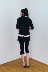 MODULAR SNAP HOODIE / BLACK