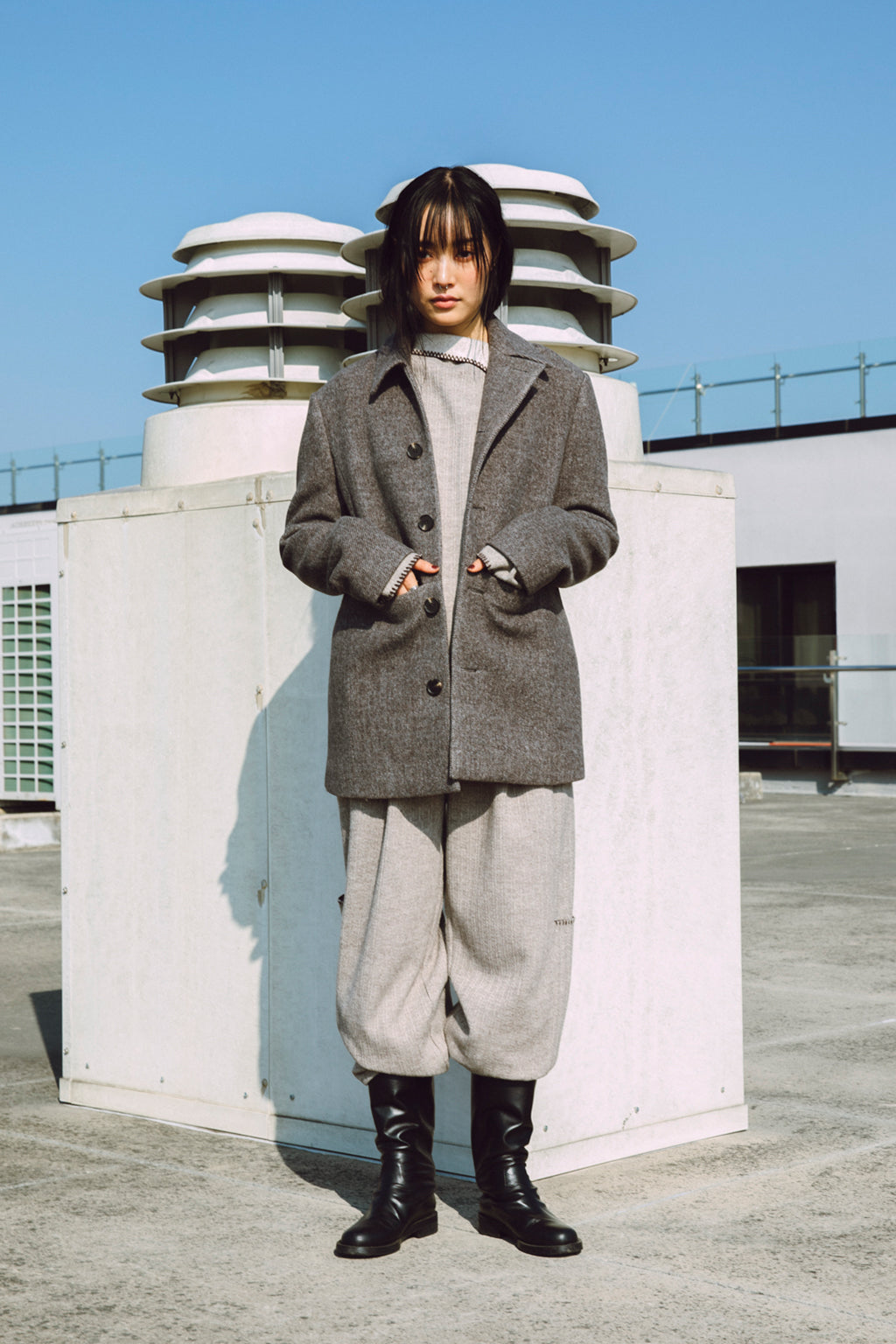 MELLOW KNIT PANTS / BROWN