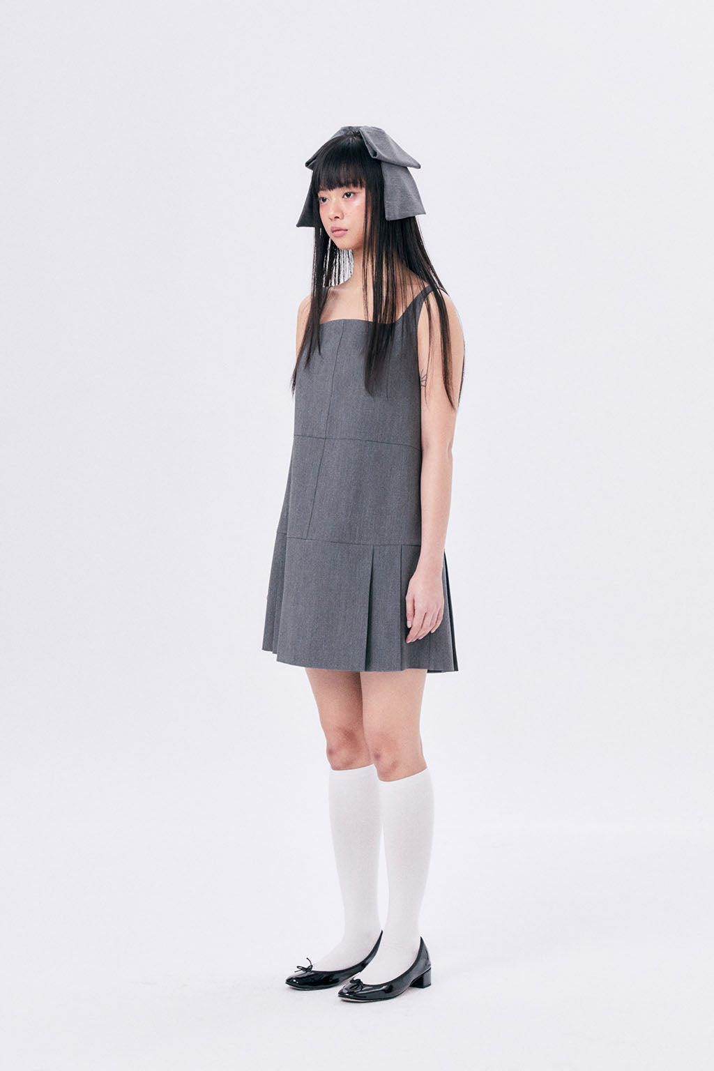 MINI SCHOOL DRESS / GRAY