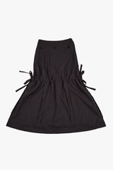 MULTIWAY CHECKED SKIRT / CHARCOAL