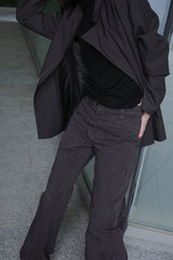 PIGMENT BUCKLE STRAPS PANTS / BROWN