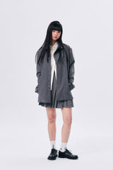 UNBALANCE COLLAR JACKET / GRAY