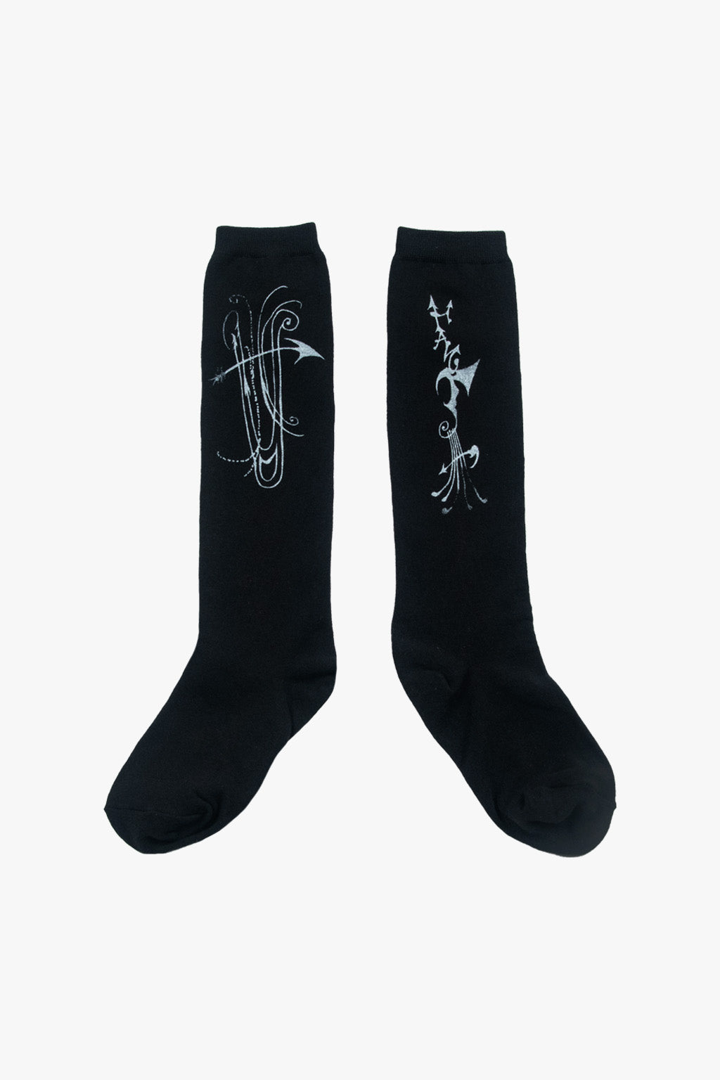 HLMN & HARP KNEE SOCKS / BLACK