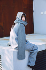 HOOD MUFFLER / GRAY