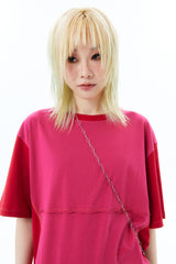 TRICOLOR TEE / RED