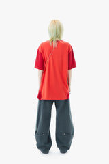 TRICOLOR TEE / RED